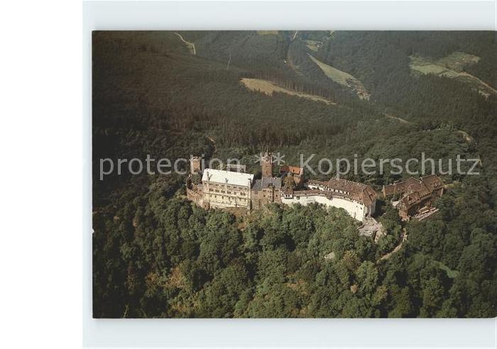 Eisenach Thueringen Wartburg Fliegeraufnahme