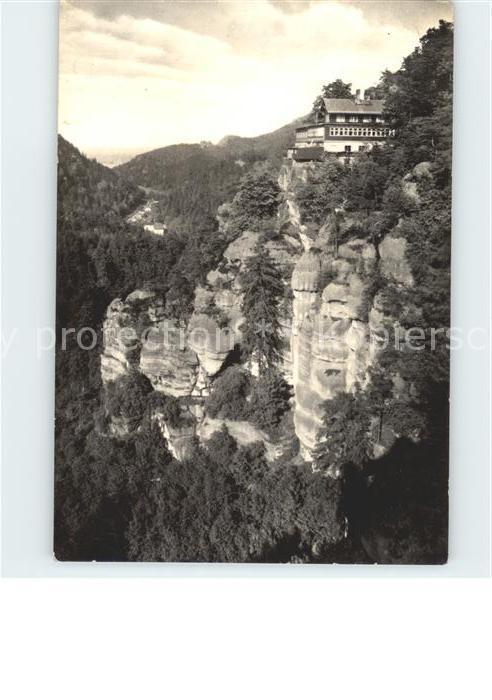 Oybin Sachsen HO Gaststaette Berg Oybin Felsen Zittauer Gebirge