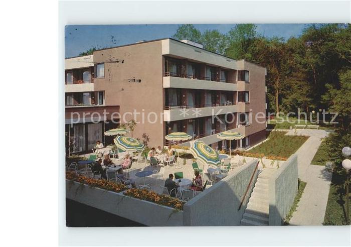 Bad Bellingen Sanatorium Sankt Marien Kaffee Terrasse