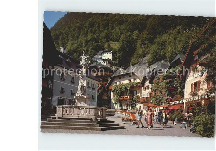 Hallstatt Austria Malerischer Marktplatz der uralten Kelt