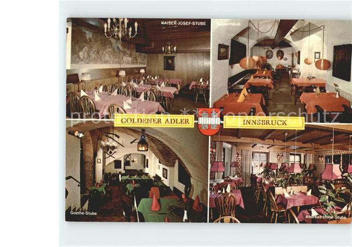 Innsbruck Restaurant Goldener Adler Historisches Hotel Wappen