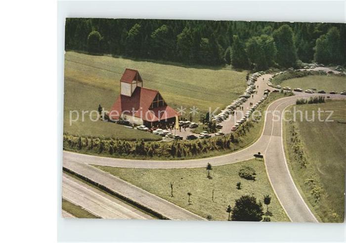 Altusried Autobahnkirche Maria Schutz der Reisenden Fliegeraufnahme