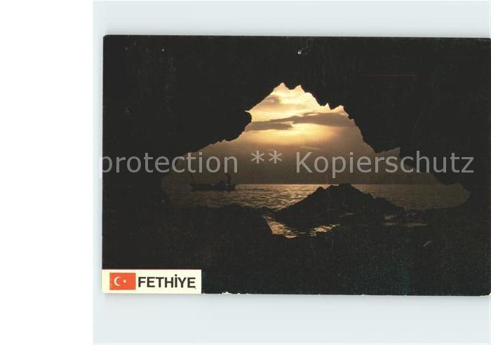 Fethiye Tuerkei Turkey Cap Delikli Abendstimmung an der Kueste