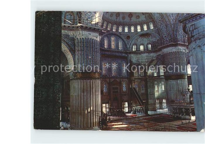 Istanbul Constantinopel Inneres der Blauen Moschee