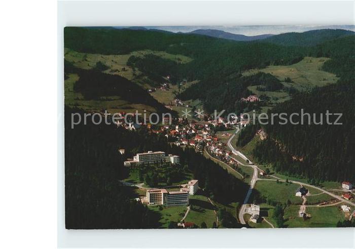 Todtmoos Schwarzwald BW Kurort Schwarzwald Fliegeraufnahme