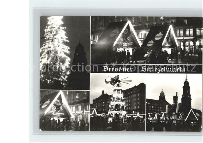 DRESDEN Elbe Dresdner Striezelmarkt Weihnachtsmarkt