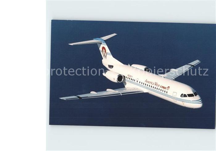 Flugzeuge Zivil America West Express Fokker 70