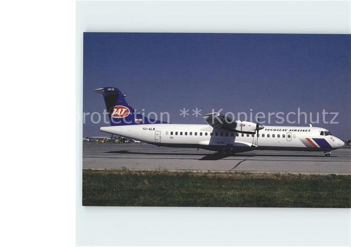 Flugzeuge Zivil Yugoslav Airlines JAT Aerospatiale ATR-72 c/n 180 YU-ALN