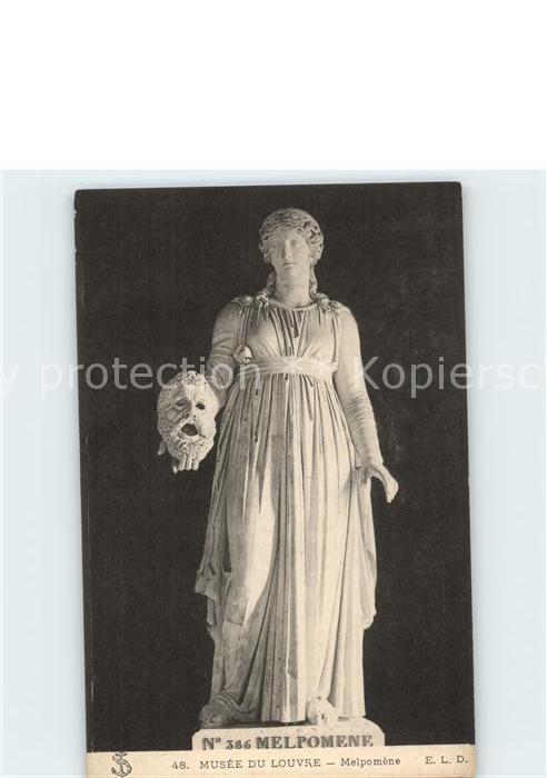 Skulpturen Melpomene Musee du Louvre