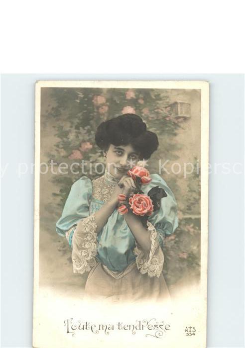 Frauen Rosen Foto-AS-Nr. 554