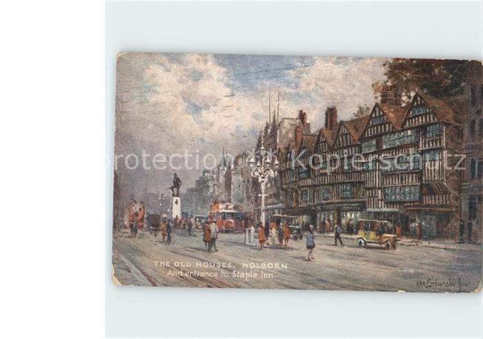 Verlag Tucks Oilette Nr. 3584 The Old Houses Holborn Staple Inn
