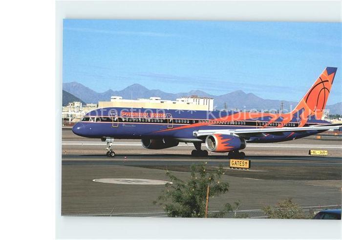 Flugzeuge Zivil America West Phoenix Suns Boeing 757-225 N907AW