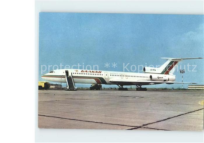 Flugzeuge Zivil Balkan LZ-BTM Tupolev 154 Airport Burgas