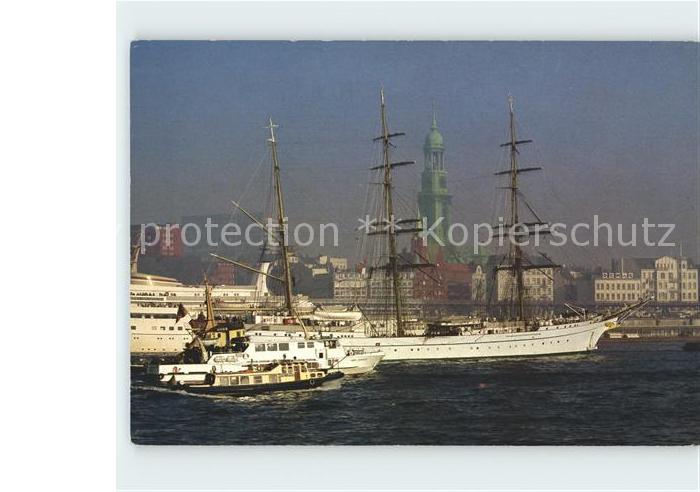 Segelschiffe Segelschulschiff Gorch Fock Hamburg Hafen
