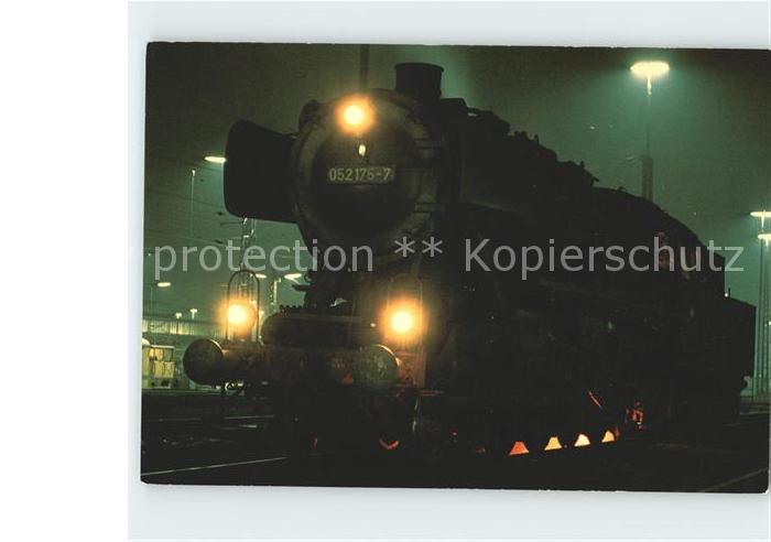 Lokomotive 052 175 Dienstbeendigung Heimat-Bahnbetriebswerk Ulm