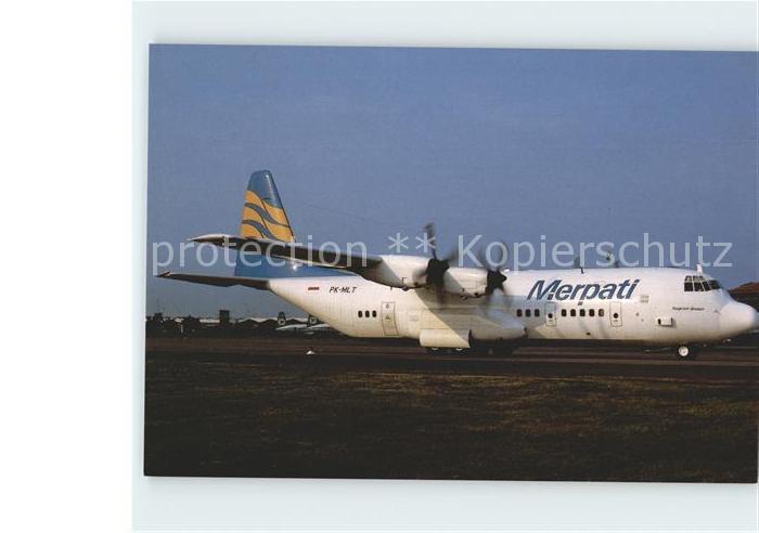 Flugzeuge Zivil Merpati Indonesia Lockheed L.382G Herc. PK-MLT c/n 57C-4923