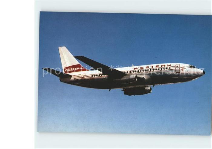 Flugzeuge Zivil Western Airlines Boeing 737-200 N4501W