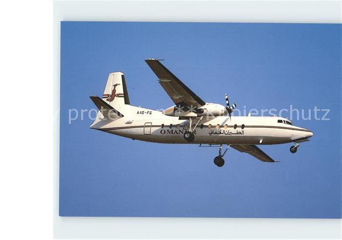 Flugzeuge Zivil Oman Air Fokker F. 27-500 A40-FG Cn 10642