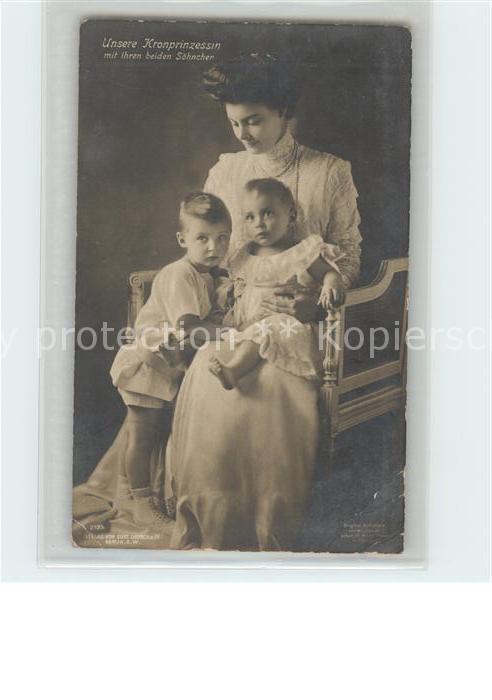 Adel Preussen Kronprinzessin Cecilie Soehne