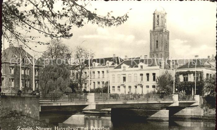 Zwolle Overijssel Havenbrug Peperbus