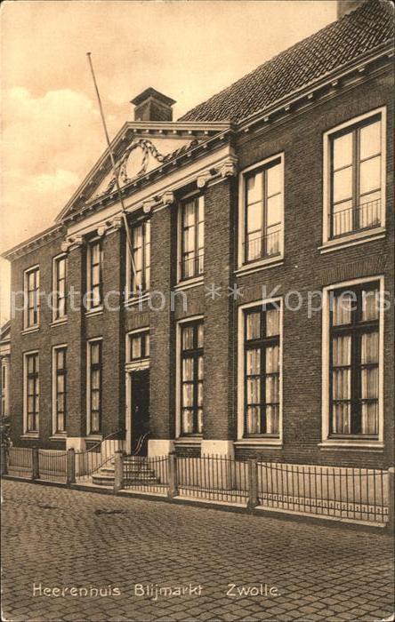 Zwolle Overijssel Heerenhuis Blijmarkt