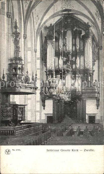 Zwolle Overijssel Interieur Grooote Kerk