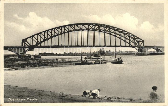 Zwolle Overijssel IJsselbrug Segelboot