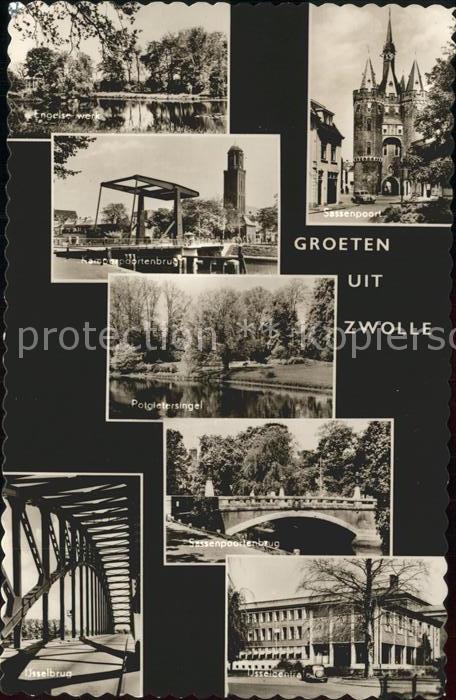 Zwolle Overijssel Sassenpoort Brug Werk
