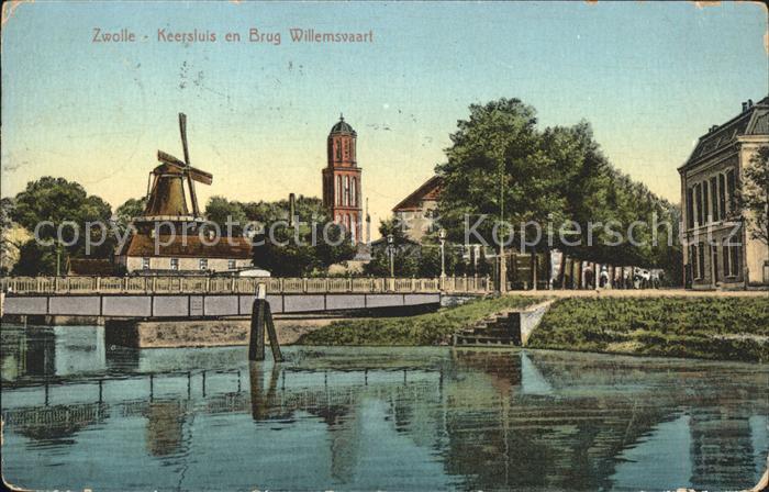 Zwolle Overijssel Keerluis Brug Willemsvaart