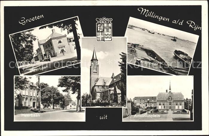 Millingen Rijn Heerbaan Riviergezicht St. Antoniusplein Kerk