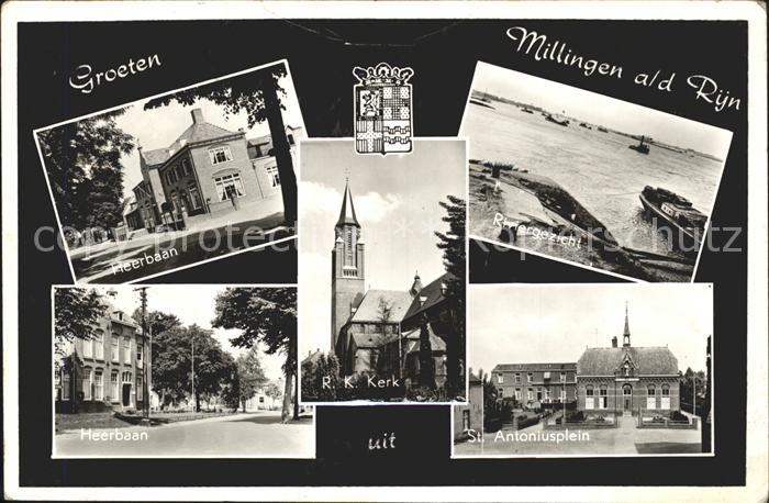 Millingen Rijn Riviergezicht St. Antoniusplein Heerbaan Kerk