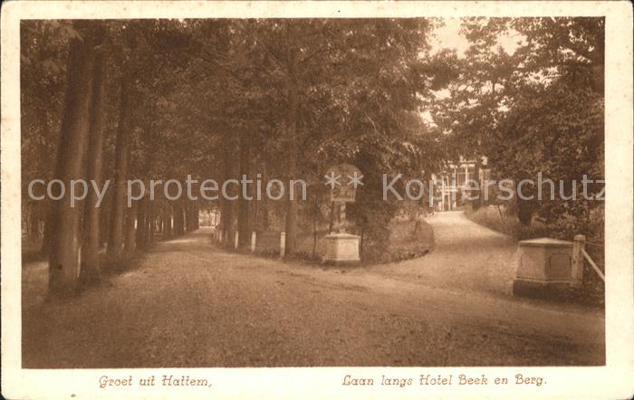 Hattem Zwolle Laan langs Hotel Beek Berg