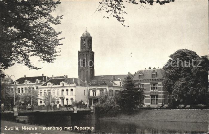 Zwolle Overijssel Nieuwe Havenbrug Peperbus