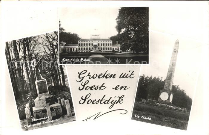 Soestdijk Monument Christoffel Pullmann De Naald Koninklijk Paleis Denkmal Schlo