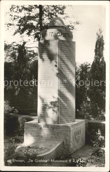 Rhenen De Grebbe Monument 8 R I Denkmal