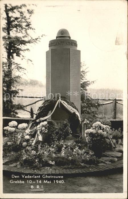 Rhenen Den Vaderlant Ghetrouwe Grebbe 8 R I Denkmal