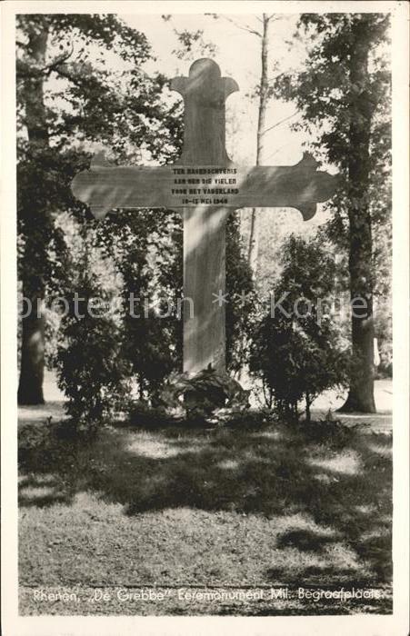 Rhenen De Grebbe Eeremonument Mil. Begraafplaats Denkmal