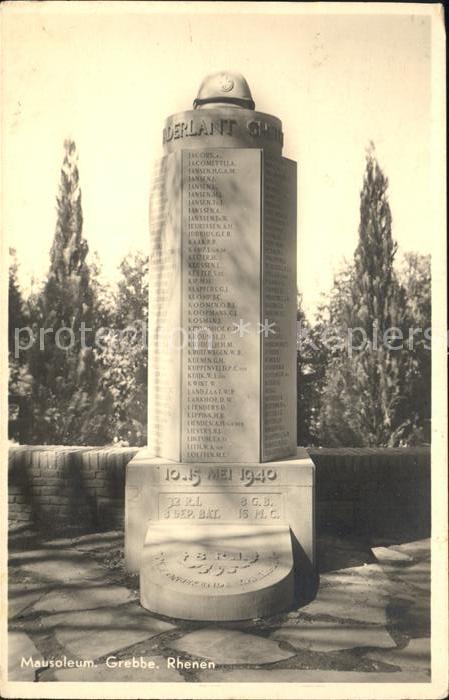 Rhenen Mausoleum Grebbe Denkmal