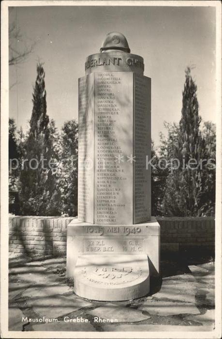 Rhenen Mausoleum Grebbe Denkmal