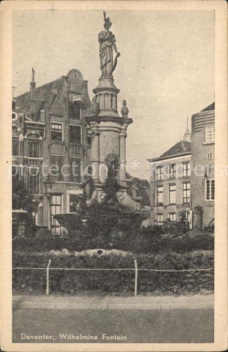 Deventer Wilhelmina Fontein Brunnen