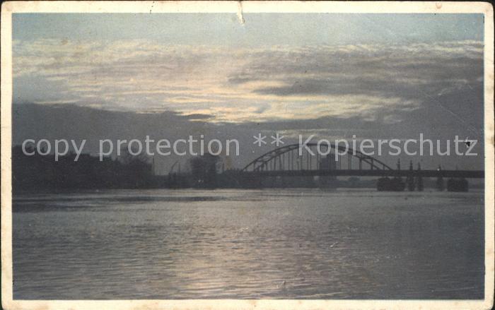 Deventer Hoog water op de Ijssel Brug Bruecke
