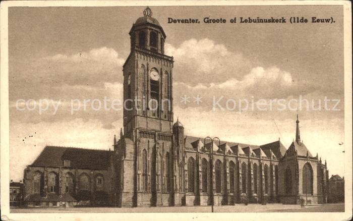 Deventer Groote of Lebuinuskerk 11de Eeuw Kirche