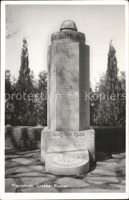 Rhenen Mausoleum Grebbe Denkmal