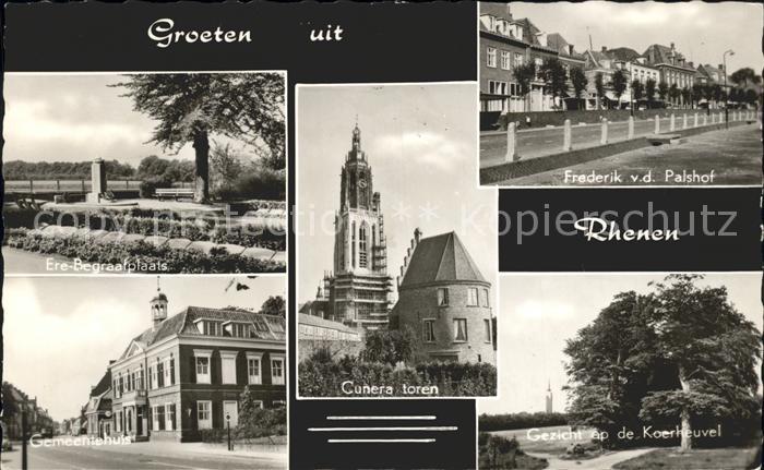 Rhenen Eeremonument Mil. Begraafplaats Frederik v.d. Palshof Koerheuvel Cunerato