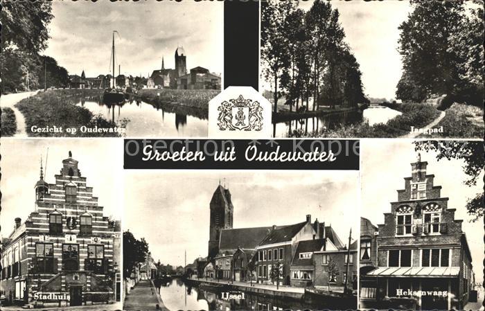 Oudewater Jaagpad Stadhuis Ijssel Kerk Heksenwaag Giebel Wappen