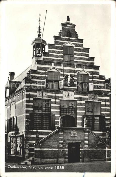 Oudewater Stadhuis anno 1588 Rathaus Giebel