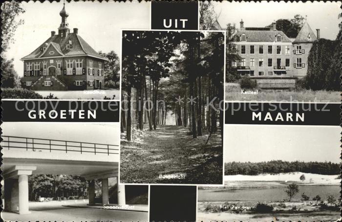 Maarn Raadhuis Kasteel Bosgezicht Zandgat Spoorviadukt