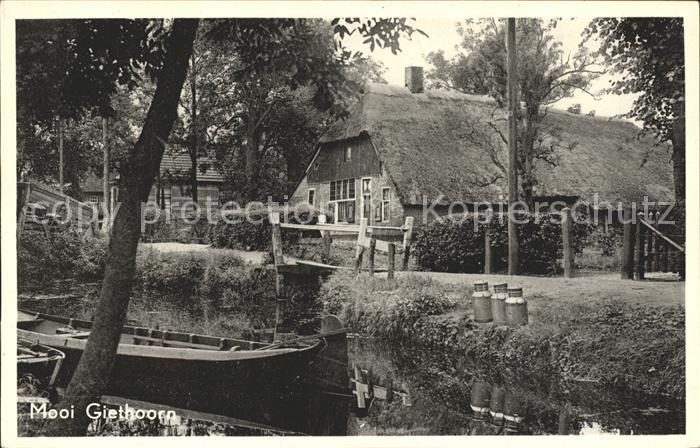 Giethoorn Hotel Centrum Wasserstrasse Kahn
