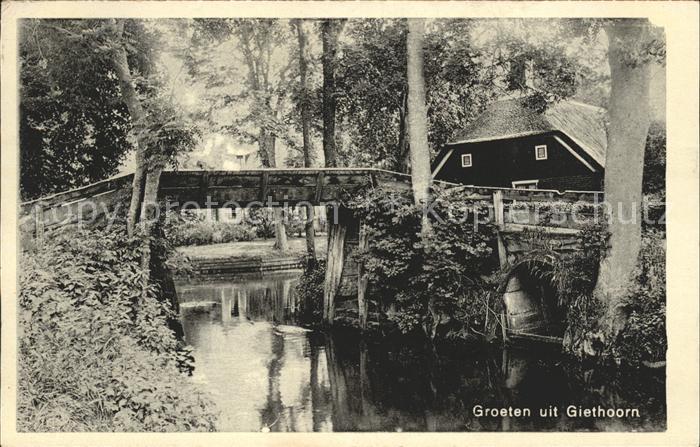 Giethoorn Wasserstrasse Bruecke