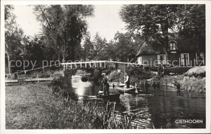 Giethoorn Kahn Wasserstrasse